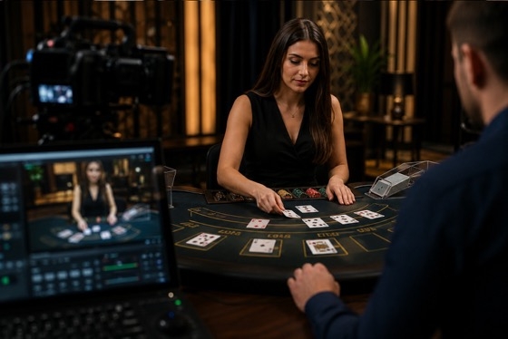 Όταν συμμετέχεις σε ένα Live Casino, ουσιαστικά συνδέεσαι σε ένα ζωντανό τραπέζι που μεταδίδεται μέσω διαδικτύου